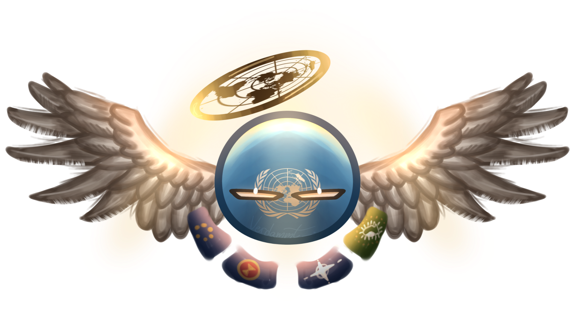 United Nations spawn artwork