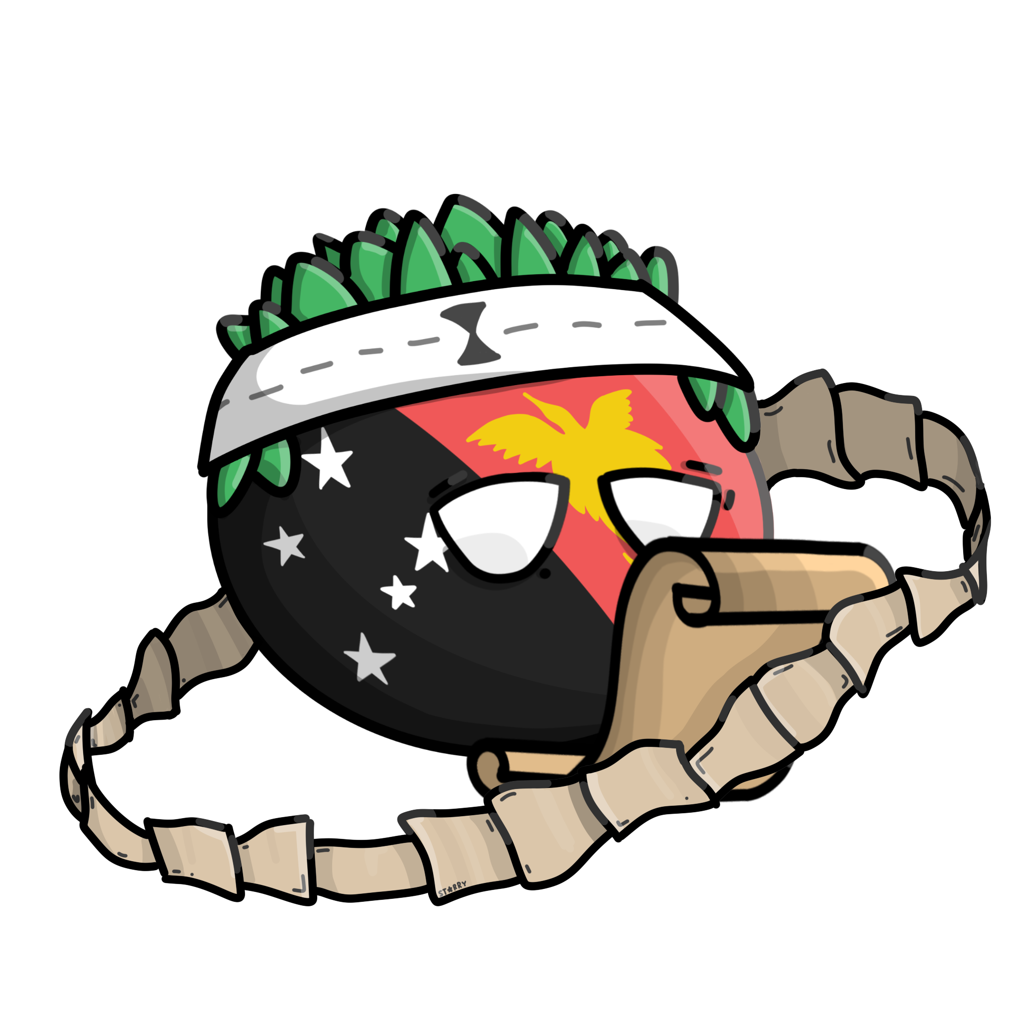 Papua New Guinea spawn artwork