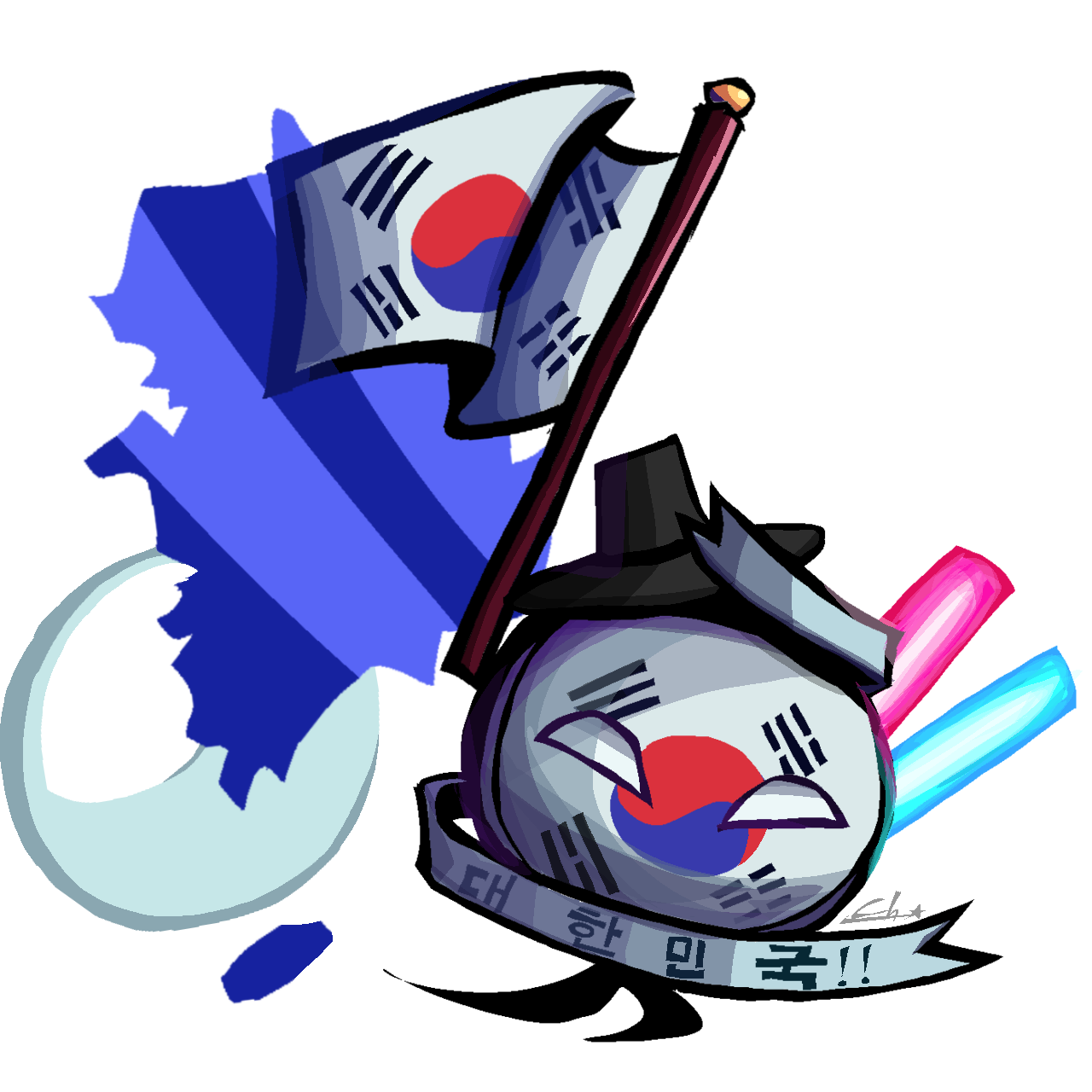 South Korea spawn artwork
