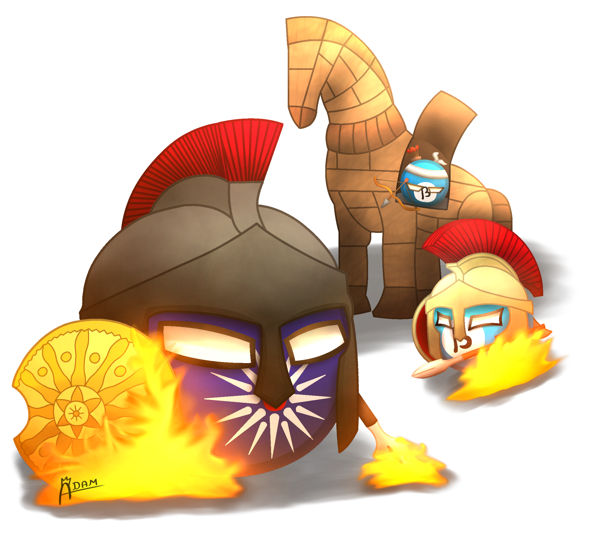 Ancient Troy spawn artwork