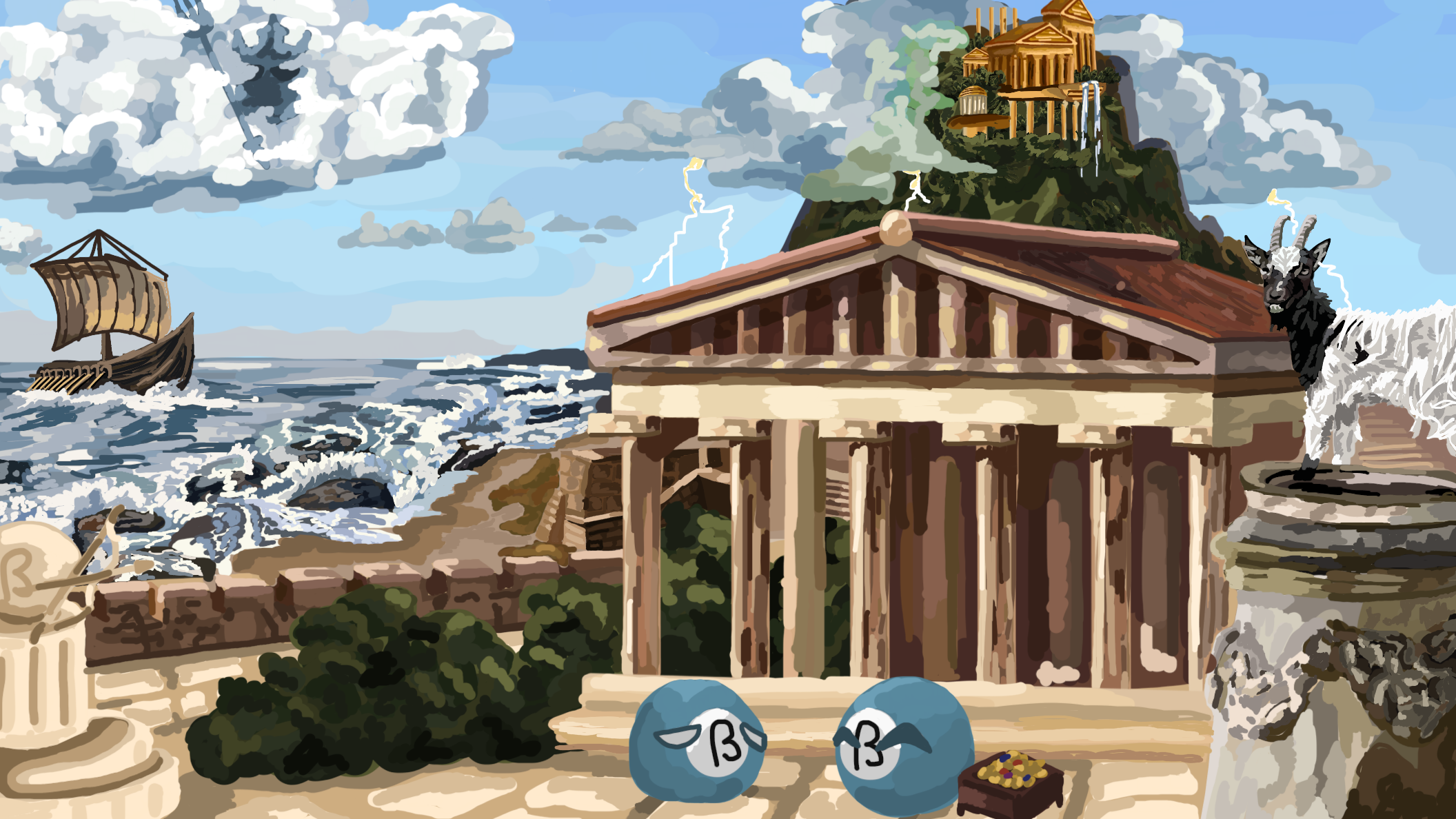 Ancient Greece card artwork, Aug 4, 2026